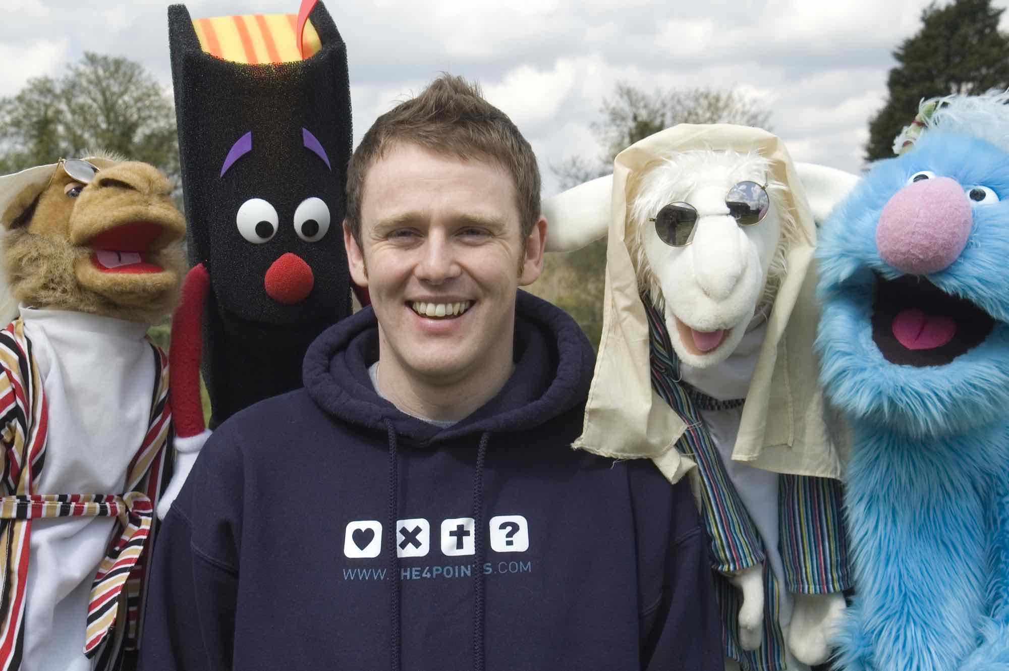 andy Jones and puppets