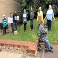 Climate activists stage vigil at Norwich Cathedral